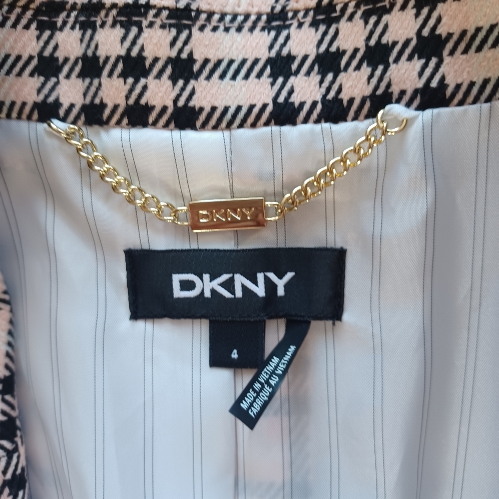 DKNY Womens Below Hips Double Breasted Long Sleeve Boyfriend Jacket Blazer - Picture 10 of 15